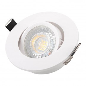 DK3020-WH Встраиваемый светильник, IP 20, 10 Вт, GU5.3, LED, белый, пластик в Елабуге - elabuga.ok-mebel.com | фото 2