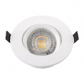 DK3020-WH Встраиваемый светильник, IP 20, 10 Вт, GU5.3, LED, белый, пластик в Елабуге - elabuga.ok-mebel.com | фото 4