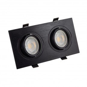 DK3022-BK Встраиваемый светильник, IP 20, 10 Вт, GU5.3, LED, черный, пластик в Елабуге - elabuga.ok-mebel.com | фото