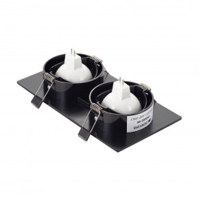 DK3022-BK Встраиваемый светильник, IP 20, 10 Вт, GU5.3, LED, черный, пластик в Елабуге - elabuga.ok-mebel.com | фото 3