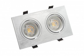 DK3022-CM Встраиваемый светильник, IP 20, 10 Вт, GU5.3, LED, серый, пластик в Елабуге - elabuga.ok-mebel.com | фото 3