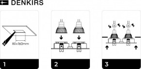 DK3022-WH Встраиваемый светильник, IP 20, 10 Вт, GU5.3, LED, белый, пластик в Елабуге - elabuga.ok-mebel.com | фото 6