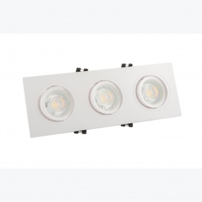 DK3023-WH Встраиваемый светильник, IP 20, 10 Вт, GU5.3, LED, белый, пластик в Елабуге - elabuga.ok-mebel.com | фото 2
