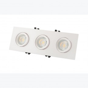 DK3023-WH Встраиваемый светильник, IP 20, 10 Вт, GU5.3, LED, белый, пластик в Елабуге - elabuga.ok-mebel.com | фото 3
