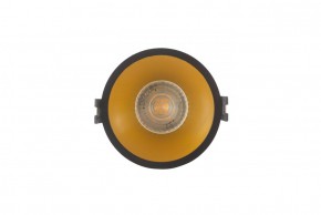 DK3026-BG Встраиваемый светильник, IP 20, 10 Вт, GU5.3, LED, черный/золотой, пластик в Елабуге - elabuga.ok-mebel.com | фото
