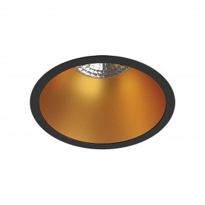 DK3026-BG Встраиваемый светильник, IP 20, 10 Вт, GU5.3, LED, черный/золотой, пластик в Елабуге - elabuga.ok-mebel.com | фото