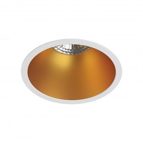 DK3026-WG Встраиваемый светильник, IP 20, 10 Вт, GU5.3, LED, белый/золотой, пластик в Елабуге - elabuga.ok-mebel.com | фото