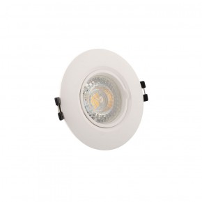 DK3028-WH Встраиваемый светильник, IP 20, 10 Вт, GU5.3, LED, белый, пластик в Елабуге - elabuga.ok-mebel.com | фото 2