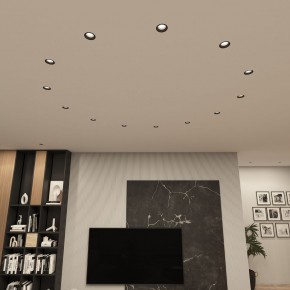 DK3055-BK Встраиваемый светильник, IP 20, 10 Вт, GU5.3, LED, черный, пластик в Елабуге - elabuga.ok-mebel.com | фото 3