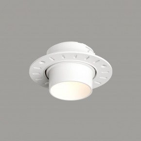 DK3056-WH Встраиваемый светильник под шпатлевку, IP20, до 15 Вт, LED, GU5,3, белый, пластик в Елабуге - elabuga.ok-mebel.com | фото 1