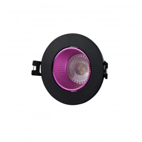 DK3061-BK+PI Встраиваемый светильник, IP 20, 10 Вт, GU5.3, LED, черный/розовый, пластик в Елабуге - elabuga.ok-mebel.com | фото