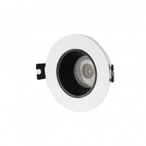 DK3061-WH+BK Встраиваемый светильник, IP 20, 10 Вт, GU5.3, LED, белый/черный, пластик в Елабуге - elabuga.ok-mebel.com | фото 1