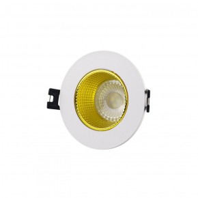 DK3061-WH+YE Встраиваемый светильник, IP 20, 10 Вт, GU5.3, LED, белый/желтый, пластик в Елабуге - elabuga.ok-mebel.com | фото