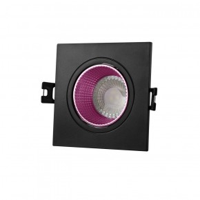 DK3071-BK+PI Встраиваемый светильник, IP 20, 10 Вт, GU5.3, LED, черный/розовый, пластик в Елабуге - elabuga.ok-mebel.com | фото
