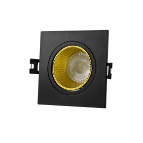 DK3071-BK+YE Встраиваемый светильник, IP 20, 10 Вт, GU5.3, LED, черный/желтый, пластик в Елабуге - elabuga.ok-mebel.com | фото