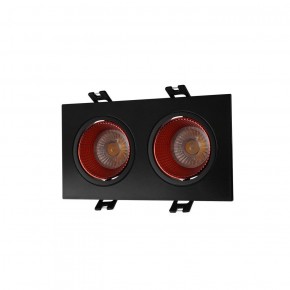 DK3072-BK+RD Встраиваемый светильник, IP 20, 10 Вт, GU5.3, LED, черный/красный, пластик в Елабуге - elabuga.ok-mebel.com | фото