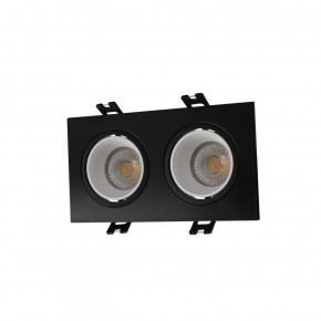 DK3072-BK+WH Встраиваемый светильник, IP 20, 10 Вт, GU5.3, LED, черный/белый, пластик в Елабуге - elabuga.ok-mebel.com | фото