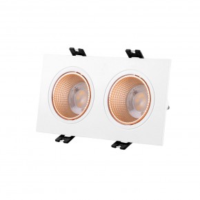 DK3072-WBR Встраиваемый светильник, IP 20, 10 Вт, GU5.3, LED, белый/бронзовый, пластик в Елабуге - elabuga.ok-mebel.com | фото