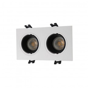 DK3072-WH+BK Встраиваемый светильник, IP 20, 10 Вт, GU5.3, LED, белый/черный, пластик в Елабуге - elabuga.ok-mebel.com | фото