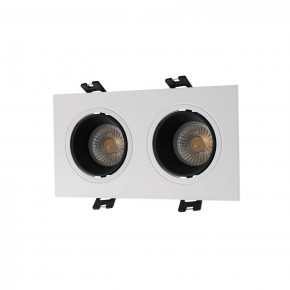 DK3072-WH+BK Встраиваемый светильник, IP 20, 10 Вт, GU5.3, LED, белый/черный, пластик в Елабуге - elabuga.ok-mebel.com | фото