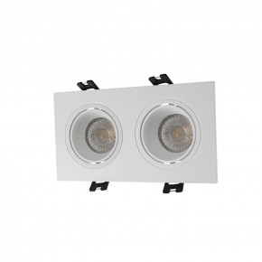 DK3072-WH Встраиваемый светильник, IP 20, 10 Вт, GU5.3, LED, белый/белый, пластик в Елабуге - elabuga.ok-mebel.com | фото