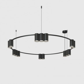 DK4067-BK Подвесной светильник ORBIT, IP20, 15xGU10 LED до 15 Вт, черный матовый, алюминий в Елабуге - elabuga.ok-mebel.com | фото