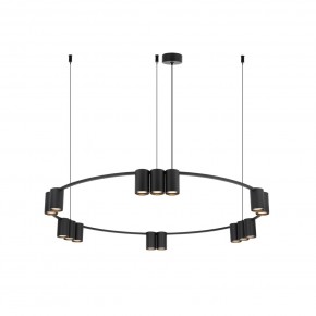 DK4067-BK Подвесной светильник ORBIT, IP20, 15xGU10 LED до 15 Вт, черный матовый, алюминий в Елабуге - elabuga.ok-mebel.com | фото 3