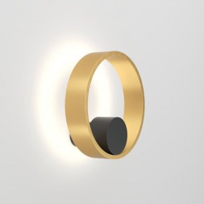 DK5060-BK+SG Бра ORBIT, IP20, 3000К, LED, 10 Вт, черный + сатинированное золото, алюминий в Елабуге - elabuga.ok-mebel.com | фото