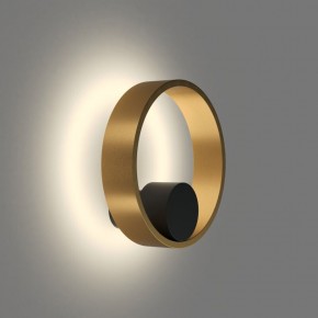 DK5060-BK+SG Бра ORBIT, IP20, 3000К, LED, 10 Вт, черный + сатинированное золото, алюминий в Елабуге - elabuga.ok-mebel.com | фото 3