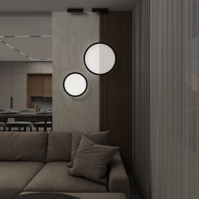 DK6606-BK Подвесной вертикальный светильник Veil со светодиодом H1700 d600 220V 48W 3000-6000K IP20 черный алюминий в Елабуге - elabuga.ok-mebel.com | фото 7