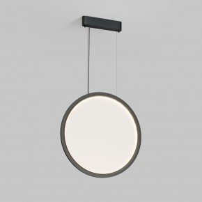 DK6606-BK Подвесной вертикальный светильник Veil со светодиодом H1700 d600 220V 48W 3000-6000K IP20 черный алюминий в Елабуге - elabuga.ok-mebel.com | фото
