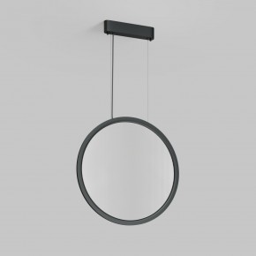 DK6606-BK Подвесной вертикальный светильник Veil со светодиодом H1700 d600 220V 48W 3000-6000K IP20 черный алюминий в Елабуге - elabuga.ok-mebel.com | фото 2