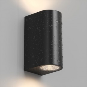DK9791-BK Настенный уличный светильник NARVIK, IP44, 2хGU10 LED, до 15 Вт, черный, алюминий в Елабуге - elabuga.ok-mebel.com | фото 3