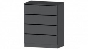 ЭЛЕГАНТ Комод 4 ящика (графит) в Елабуге - elabuga.ok-mebel.com | фото
