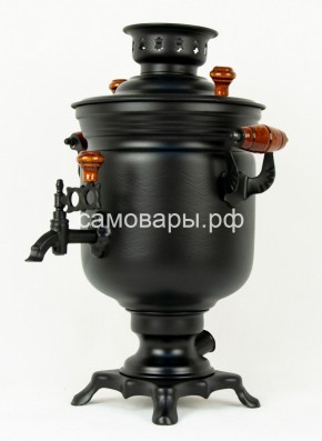 Электрический самовар "Черный Русский" матовая банка на 3 литра (Ограниченная серия) в Елабуге - elabuga.ok-mebel.com | фото 1