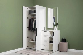 ЭЙР прихожая (модульная) Белый Шагрень в Елабуге - elabuga.ok-mebel.com | фото 24