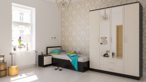 Фиеста Кровать 0900, цвет венге/дуб лоредо, ШхГхВ 93,5х203,5х80 см., сп.м. 900х2000 мм., без матраса, основание есть в Елабуге - elabuga.ok-mebel.com | фото 5