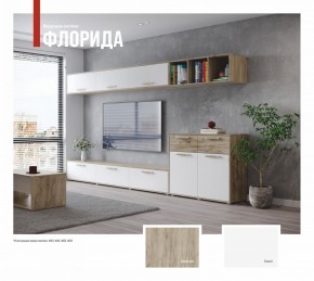 ФЛОРИДА Гостиная (модульная) дуб серый/белый в Елабуге - elabuga.ok-mebel.com | фото