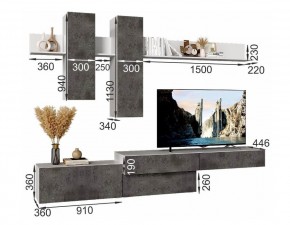 ФРИДА Гостиная (Белый/Обсидиан) в Елабуге - elabuga.ok-mebel.com | фото 3