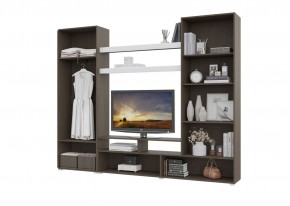 Гостиная Альфа МДФ (Венге/Белый глянец) в Елабуге - elabuga.ok-mebel.com | фото 2