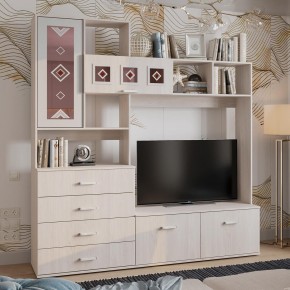 Гостиная Белла (модульная) ясень белый в Елабуге - elabuga.ok-mebel.com | фото 15