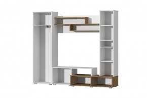 Гостиная Юна (Белый текстурный/Дуб крафт золотой) в Елабуге - elabuga.ok-mebel.com | фото 2