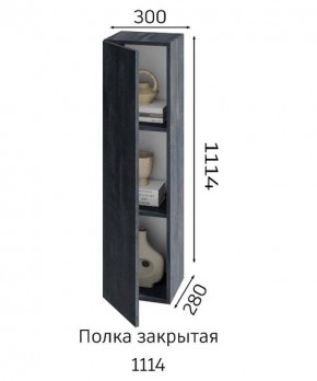 ХЛОЯ Гостиная (Дуб Вотан/Обсидиан) модульная в Елабуге - elabuga.ok-mebel.com | фото 4