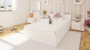 Камелия Кровать 1200, цвет белый, ШхГхВ 123,5х217х78,2 см., сп.м. 1200х2000 мм., без матраса, основание есть в Елабуге - elabuga.ok-mebel.com | фото 4