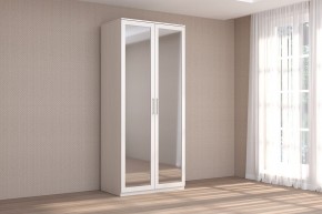 Кэт-4 Шкаф 2-х ств (2 дв зерк) (МДФ Бодега белая) в Елабуге - elabuga.ok-mebel.com | фото