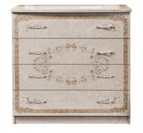 Комод 4 ящика с Зеркалом ППУ (крем) коллекция Патрисия в Елабуге - elabuga.ok-mebel.com | фото 3