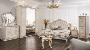 Комод 4 ящика с Зеркалом ППУ (крем) коллекция Патрисия в Елабуге - elabuga.ok-mebel.com | фото 5