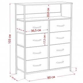 Комод Leset Локи 8 ящ. с полкой в Елабуге - elabuga.ok-mebel.com | фото 12