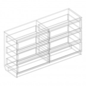 Комод с 6 ящиками 1200 "Бьянко" (Белый лофт) в Елабуге - elabuga.ok-mebel.com | фото 3