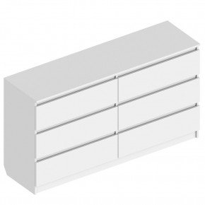 Комод с 6 ящиками 1400 "Бьянко" (Белый лофт) в Елабуге - elabuga.ok-mebel.com | фото